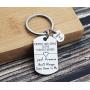 Meibai Police Officer Gift Come Home to Me Keychain Be Safe Gift for Police Dad Husband Boyfriend Enforcement Gift