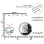 Distance Health and Longevity Mom and Baby Sea Turtle Pendant Necklace for Women 925 Sterling Silver Love Heart Jewelry Gifts for Women Girls Mother Wife