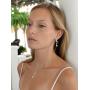 Mariell Graceful CZ and Crystal Necklace Earrings Set with Teardrops for Bridesmaids, Weddings & Prom