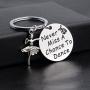 Zuo Bao Girls Dance Jewelry Never Miss A Chance to Dance Keychain Gifts for Dance Recitals Dancers and Dance Teams
