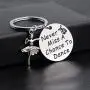 Zuo Bao Girls Dance Jewelry Never Miss A Chance to Dance Keychain Gifts for Dance Recitals Dancers and Dance Teams