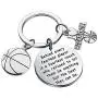AKTAP Basketball Lover Gift Basketball Player Keychain Behind Every Fearless Player is A Fearless Coach Thank You Gift Basketball Gift for Coaches Team AKTAP Basketball Lover Gift Basketball Player Keychain Behind Every Fearless Player is A Fearless Coach Thank You Gift Basketball Gift for Coaches Team