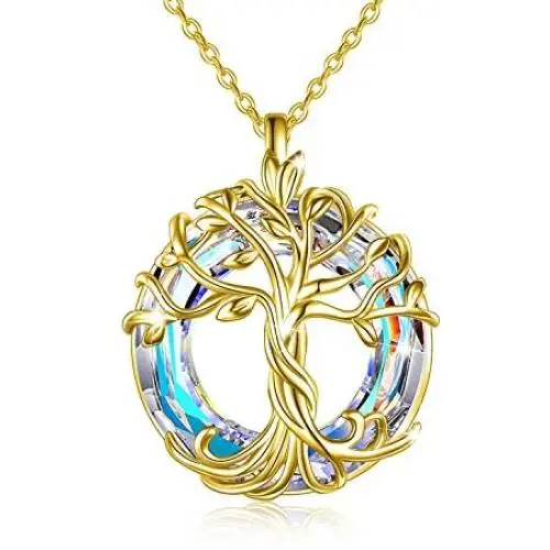 TOUPOP Mothers Day Gifts From Daughter 14K Gold Plated Tree of Life Necklace Sterling Silver Family Tree Pendant Jewelry Gifts for Mom Women Girls Birthday Mothers Day TOUPOP Mothers Day Gifts From Daughter 14K Gold Plated Tree of Life Necklace Sterling Silver Family Tree Pendant Jewelry Gifts for Mom Women Girls Birthday Mothers Day