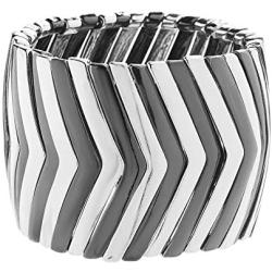 Steve Madden Chevron Design Wide Stretch Bracelet for Women
