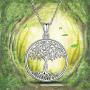 Tree of Life Necklace 925 Sterling Silver Family Tree Pendant 18'' Chain,Dainty Tree of Life Pendant Charm Jewelry for Women Mom Grandma Teen Girls with Fine Jewelry Box