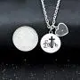 Uloveido Stainless Steel Faith Cross Necklace & Jesus Loves Me Christian Necklace with Mustard Seed Charms Religious Jewelry Y1001 Uloveido Stainless Steel Faith Cross Necklace & Jesus Loves Me Christian Necklace with Mustard Seed Charms Religious Jewelry Y1001