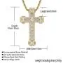 GOODYRZJ Cross Necklace for Women, Dainty Fashion Jewelry Long Gold Silver Cross Necklaces for Women Men Christian Gifts Faith Zircon Chain Pendant Necklace for Women Girls