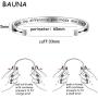 BAUNA Thank You Gift Gratitude Cuff Bracelet Never Underestimate The Difference You Made Appreciation Jewelry for Social Worker Volunteer Nurse Teacher Coach Mentor