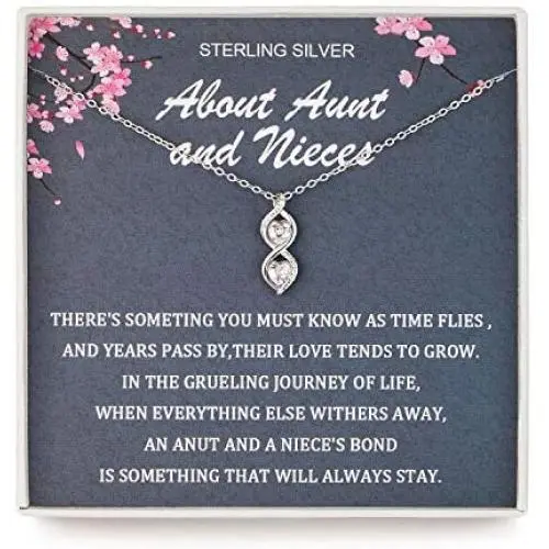 Aunt-Niece Necklace: Aunt-Niece Gift, Aunt-Niece Jewelry, Aunt-Niece Quotes, Aunt Necklace, 2 Hearts Aunt-Niece Necklace: Aunt-Niece Gift, Aunt-Niece Jewelry, Aunt-Niece Quotes, Aunt Necklace, 2 Hearts