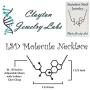 Clayton Jewelry Labs LSD Lysergic Acid Diethylamide Molecule Stainless Steel Necklace