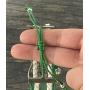 Cheer Charm Bracelet- Green Infinity Love Adjustable Cheerleading Jewelry in Team Colors for Cheerleader