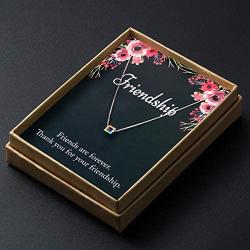 Sisters Gifts from Sister 925 Sterling Silver Double Circle Necklace for Women Friends Gifts Christmas Gifts