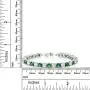 Gem Stone King Sparkling Multi-Color Round Cubic Zirconia CZ Womens Tennis Bracelet (7.50 cttw, 7 Inch)