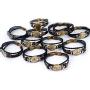Burpada Leather Bracelet Zodiac 12 Constellation Handmade Punk Braided Rope Bangle