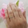 Dazzlingrock Collection 0.70 Carat (ctw) 14K Gold Round White Cubic Zirconia Ladies Eternity Stackable Wedding Band 3/4 CT
