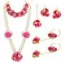 Zephyrr Traditional Floral Fashion Jewellery Neckalce Set, Earrings, Maang Tiika, Bracelet, Ring For Women Haldi, Mehendi, Baby Shower Occasion Zephyrr Traditional Floral Fashion Jewellery Neckalce Set, Earrings, Maang Tiika, Bracelet, Ring For Women Haldi, Mehendi, Baby Shower Occasion