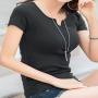 925 Sterling Silver Necklace Simple Vertical Bar Pendant New Women Chain, 28+2'' Extender