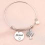 BEKECH Mimi Bracelet Grandma Mimi Charm Expandable Wire Bangle Mimi Jewelry Grandmother Gift for Family Mimi Nana Nonna