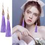 DAMLENG 10 Pairs Unique Bohemian Vintage Lightweight Long Tassel Dangle Drop Earrings Set for Women Girls Statement Jewelry Gifts