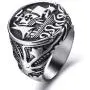 Elfasio Viking Drakkar Ship Kraken Norse Sea Monster Octopus Squid Tentacle Stainless Steel Vintage Ring Elfasio Viking Drakkar Ship Kraken Norse Sea Monster Octopus Squid Tentacle Stainless Steel Vintage Ring