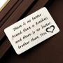 Zuo Bao Brother Gifts Brother Keychain There is no Better Friend Than a Brother Gift for Friend Family Jewelry