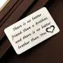 Zuo Bao Brother Gifts Brother Keychain There is no Better Friend Than a Brother Gift for Friend Family Jewelry