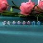 ZS 4 Pairs Shiny Cubic Zirconia Surgical Steel Stud Earrings Tragus Helix Conch Piercing Cartilage Sets