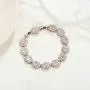 SWEETV Cubic Zirconia Wedding Bridal Bracelet Jewelry for Brides,Bridesmaid, Oval Crystal Tennis Bracelet for Women Prom