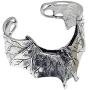 Cosplay jewelry Gothic Winged Bat Vampire Dracula Horror Halloween Wicca Wiccan Magic Witch Fantasy fairy tale Shiny Polished Silver Pewter Metal Wrist Bracelet Bangle Cuff Boys Girls Men Women Unisex