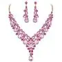 EVER FAITH Womens Rhinestone Crystal Elegant Bridal Wedding Floral Vine Teardrop Necklace Earrings Set EVER FAITH Womens Rhinestone Crystal Elegant Bridal Wedding Floral Vine Teardrop Necklace Earrings Set