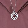 KUIYAI Sober AF Necklace Narcotics Anonymous Recovery Necklace Sobriety Gifts NA Necklace 1 Year 2 Years 3 Years 4 Years 5 Years Sobriety Anniversary Jewelry Sponsor Gift