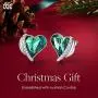 CDE Love Heart Necklaces and Earrings Jewelry Set for Women CDE Love Heart Necklaces and Earrings Jewelry Set for Women