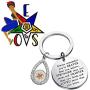 WSNANG Order of The Eastern Star Infinity Necklace OES Sorority Jewelry for BFF Sisterhood Friendship Gift You are Braver Stronger Smarter Than You Think Keychain