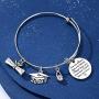 AZORA Graduation Gift Jewelry 2021 She Believed She Could So She Did Inspirational Charm Bracelet High School College Graduate Gifts for Her Senior Daughter Teens