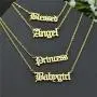 Old English Babygirl Necklaces for Women Gothic Princess Angle Blessed Pendant Baby Girl Necklaces 18k Gold Plated Stainless Steel Jewelry Old English Babygirl Necklaces for Women Gothic Princess Angle Blessed Pendant Baby Girl Necklaces 18k Gold Plated Stainless Steel Jewelry