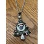 My Prime Gifts Snap Jewelry Christmas Tree Enamel Necklace Silver Plated Length 20'' fits 18-20mm Standard Ginger Style Charms My Prime Gifts