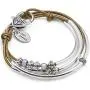Lizzy James Mini Charmer Metallic Bronze Leather and Silver Plate Wrap Bracelet with Freshwater Pearls Lizzy James Mini Charmer Metallic Bronze Leather and Silver Plate Wrap Bracelet with Freshwater Pearls
