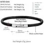 FaithHeart Personalized Mens ID Bracelets, Braided Leather Cord Wristband, Customized Beads Identification Bracelet Length 18-22CM with Delicate Packaging FaithHeart Personalized Mens ID Bracelets, Braided Leather Cord Wristband, Customized Beads Identification Bracelet Length 18-22CM with Delicate Packaging