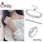 CiNily Adjustable Silver Plated Opal Tennis Bracelet for Women Girls - Fashion Jewelry Gift | Opal Bracelets in Sterling Silver,Rose Gold and Yellow Gold Plating CiNily Adjustable Silver Plated Opal Tennis Bracelet for Women Girls - Fashion Jewelry Gift | Opal Bracelets in Sterling Silver,Rose Gold and Yellow Gold Plating
