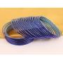 Touchstone Colorful Bangle Collection Modern Pretty Attractive Look Wrist Filler Indian Bollywood Color Thin Designer Jewelry Metal Bangle Bracelets Set of 24. for Women.
