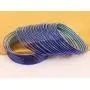 Touchstone Colorful Bangle Collection Modern Pretty Attractive Look Wrist Filler Indian Bollywood Color Thin Designer Jewelry Metal Bangle Bracelets Set of 24. for Women.