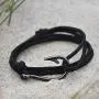 Riptide Vibes Adjustable Fish Hook Bracelet - Made in USA with 550 Military Paracord - 15% Donated to Marine Wildlife Conservation - Silver or Black Hook Riptide Vibes Adjustable Fish Hook Bracelet - Made in USA with 550 Military Paracord - 15% Donated to Marine Wildlife Conservation - Silver or Black Hook