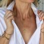 Layered Charm Necklace | Designer Brand Quality | Modern Versatile Boho Coin Design | 14k Real Gold Plated Luxury Jewelry | Valentines Day Gift for Girlfriend Wife Mother