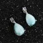 Shop LC Platinum Plated 925 Sterling Silver Larimar Blue Tanzanite Dangle Drop Earrings Prom Jewelry Birthday Mothers Day Gifts for Women Shop LC Platinum Plated 925 Sterling Silver Larimar Blue Tanzanite Dangle Drop Earrings Prom Jewelry Birthday Mothers Day Gifts for Women