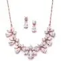 Mariell Rose Gold Multi-Shaped Cubic Zirconia Necklace & Earring Wedding Jewelry Set for Women and Brides Mariell Rose Gold Multi-Shaped Cubic Zirconia Necklace & Earring Wedding Jewelry Set for Women and Brides
