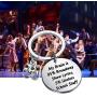 KEYCHIN Funny Broadway Gift Musical Theatre Jewellery Actor Gift Actress Gift My Brain is 95% Broadway Show Lyrics and 5% Useless School Stuff Keychain
