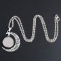 JUSZXY Dainty Galaxy Crescent Half Moon 12 Constellation Necklace,Astrology Sign Horoscope Zodiac Pendant Necklaces Jewelry Mothers Day for Women Mom her