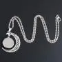 JUSZXY Dainty Galaxy Crescent Half Moon 12 Constellation Necklace,Astrology Sign Horoscope Zodiac Pendant Necklaces Jewelry Mothers Day for Women Mom her