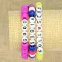 FUNEIA 6Pcs VSCO Bracelets for Women Boho Acrylic Beads Elastic Rope Friendship Bracelets Set Summer Beach Jewelry FUNEIA 6Pcs VSCO Bracelets for Women Boho Acrylic Beads Elastic Rope Friendship Bracelets Set Summer Beach Jewelry