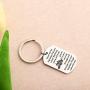 FUSTMW Truck Driver Gifts Keychain May Your Guardian Angel Ride with You Drive Safe Key Chain Long Distance Relationship Gift for Trucker Wife Couple Gifts for Him